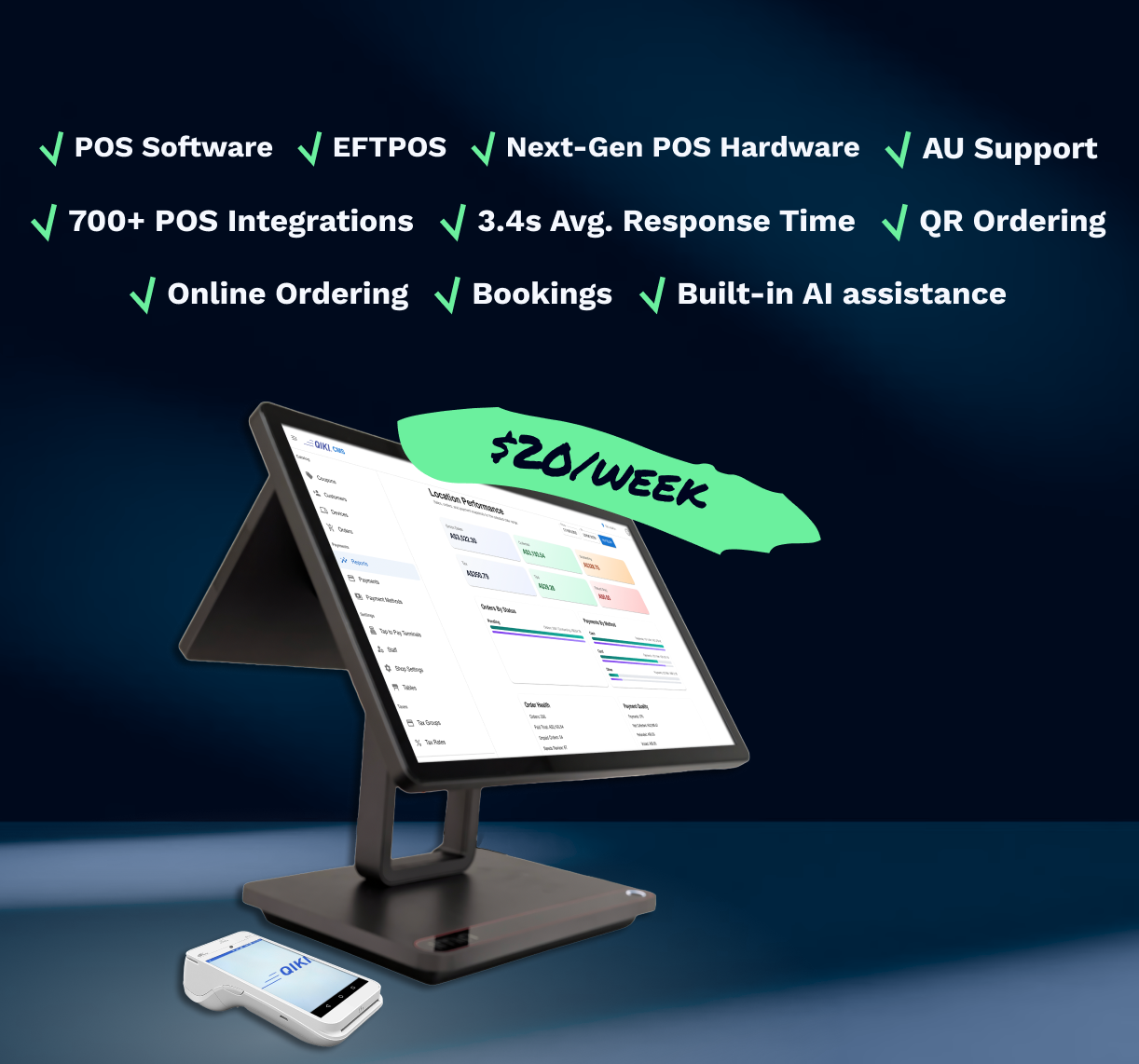 QIKI Hospitality POS and payments bundle
